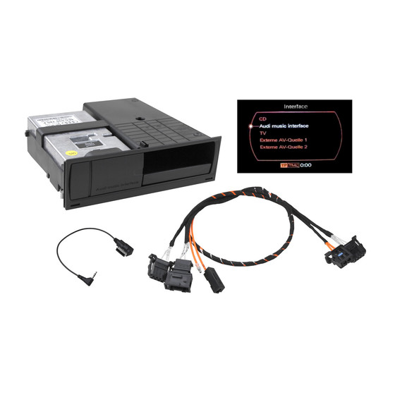 Nachrst-Set AMI (Audi Music Interface) fr Audi A4 8K MMI 2G - ext. Audioquelle