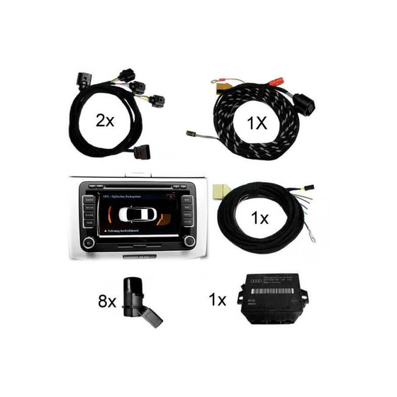 APS+ plus (optische Anzeige MMI, Radio) Front + Heck fr Audi Q5 8R - Ab Modelljahr 2013