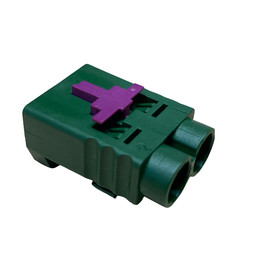 FAKRA Doppel-Buchsengehuse * Codierung E * Laubgrn *...