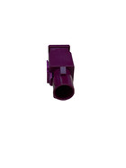 FAKRA Stiftgeh�use * Codierung D * Bordeauxviolett * m�nnlich