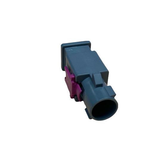 FAKRA Stiftgeh�use * Codierung G * Blaugrau * m�nnlich