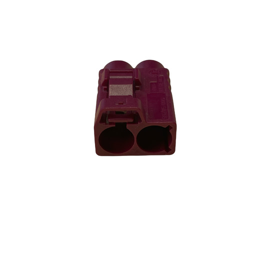 FAKRA Doppel-Buchsengeh�use * Codierung D * Bordeauxviolett * weiblich