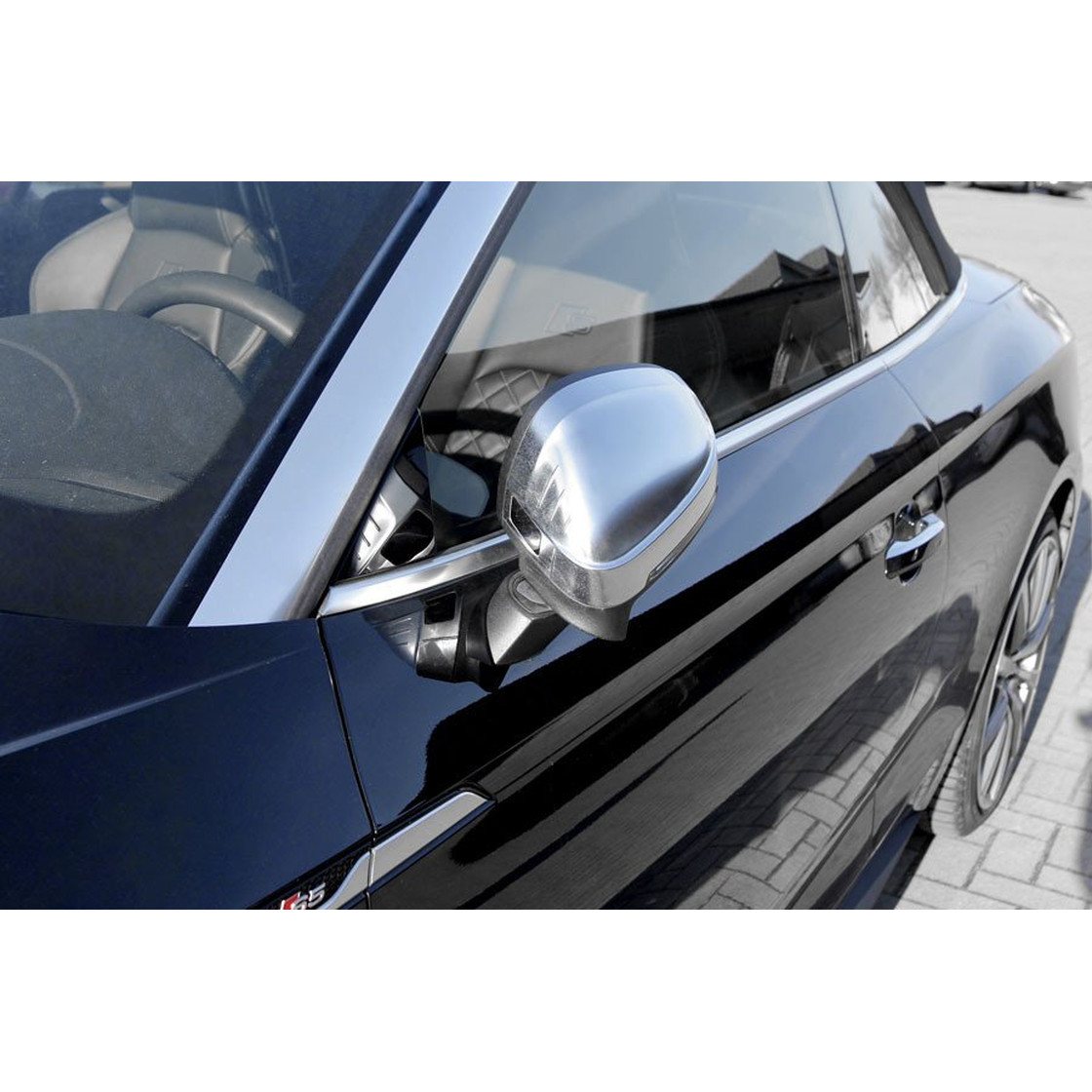 Complete set folding exterior mirrors for Audi A5 F5 Coupe LeftH