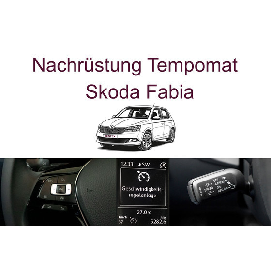 Nachr�stung Tempomat Skoda Fabia NJ (ab 2015) inkl. Einbau