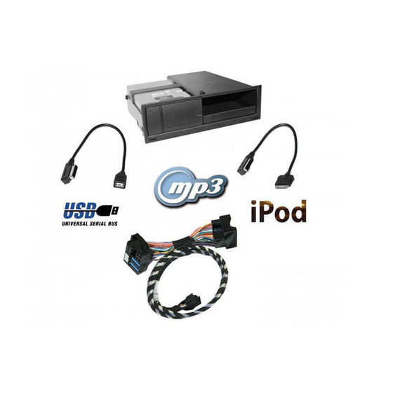 Nachrst-Set AMI (Audi music interface) RNS-E fr Audi A3 8P, TT 8J - USB