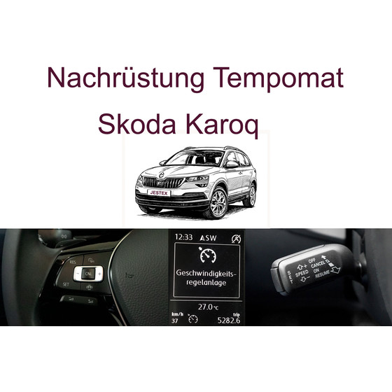 Nachrstung Tempomat Skoda Karoq bis 03/2024  inkl. Einbau
