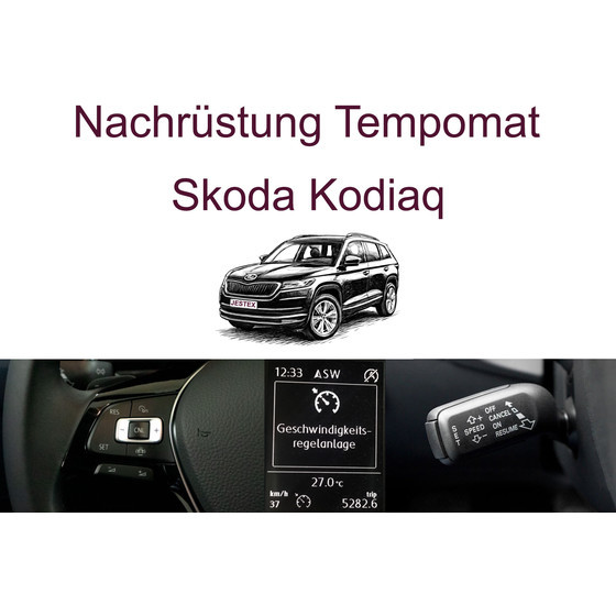 Nachr�stung Tempomat Skoda Kodiaq bis 03/2024  inkl. Einbau