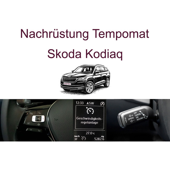 Nachrstung Tempomat Skoda Kodiaq bis 03/2024  inkl. Einbau