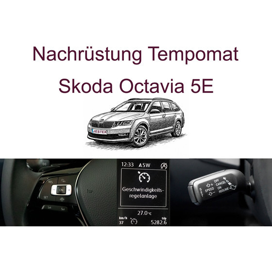 Nachr�stung Tempomat Skoda Octavia 5E inkl. Einbau