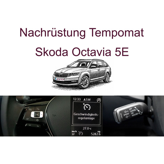 Nachrstung Tempomat Skoda Octavia 5E inkl. Einbau