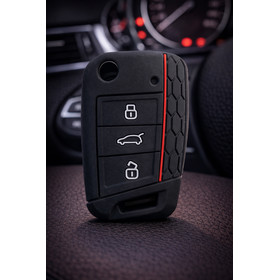 Schutzh�lle Autoschl�ssel schwarz-rot f�r Klappschl�ssel...