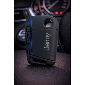 Schutzh�lle Autoschl�ssel schwarz-blau f�r Klappschl�ssel...