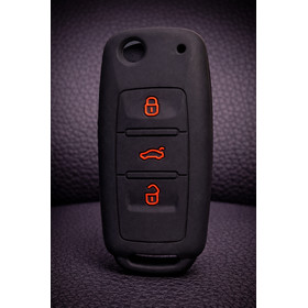 Schutzh�lle Autoschl�ssel Klappschl�ssel schwarz-rot mit...