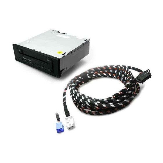 Audi CD-Wechsler inkl. Kabelsatz fr Audi A3 8P, A4 8E, TT 8J - Quadlock, 1,8 m Lnge