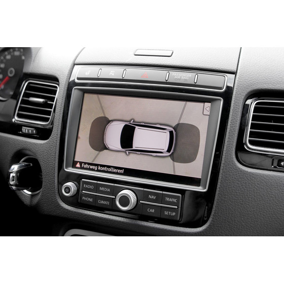 Area View - 4 Kamera System fr VW Touareg 7P - Linkslenker - MIT Parkdistanzkontrolle