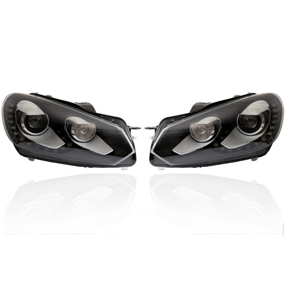 Bi-Xenon Scheinwerfer Set LED Tagfahrlicht (TFL) fr Golf 6 - mit elektr. Dmpferregelung - Front