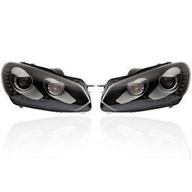 Bi-Xenon Scheinwerfer Set LED Tagfahrlicht (TFL) fr Golf 6 - mit elektr. Dmpferregelung - 4Motion