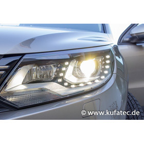 Bi-Xenon Scheinwerfer LED TFL für VW Touareg 7P mit, ohne Luftfederung - OHNE Luftfederung