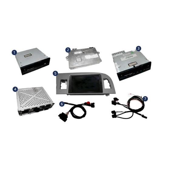Nachrst-Set MMI Basic (Plus) - MMI High fr Audi A6 4F