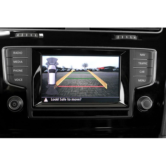 Komplett-Set Rckfahrkamera fr VW Golf 7 (VII) - VW Golf 7 - Sportsvan, dynamische Hilfslinien
