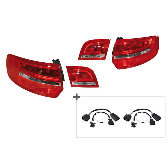 Facelift Heckleuchten LED fr Audi A3 8PA Sportback + Adapter