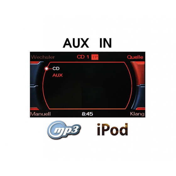 AUX IN Nachrst-Set Radio Concert, Symphony fr Audi