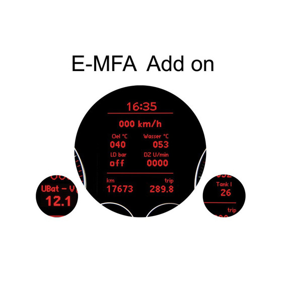 E-MFA DIS Add-On - Display Boost, Oil, Battery