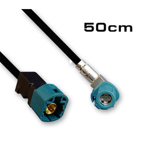 Kabel HSD Stecker auf HSD Buchse linksgewinkelt 50cm - Kodierung universal