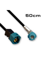 Kabel HSD Stecker auf HSD Buchse linksgewinkelt 50cm - Kodierung universal