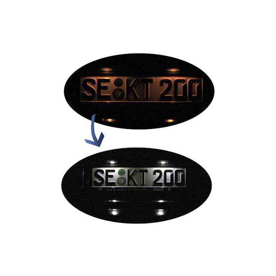 Komplett-Set Nachrstung LED-Kennzeichenbeleuchtung fr Audi A5 8T, A4 8K, Q5 8R, A1 8X