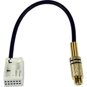 Kabeladapter Chinch-Buchse > Quadlock Einsatz wei� 12p