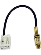 Kabeladapter Chinch-Buchse > Quadlock Einsatz weiß 12p