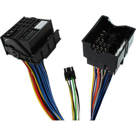 Kabelsatz zum Video Interface TV-500 passend für AUDI, SKODA, VW Plug&Play Quadlock Version 2