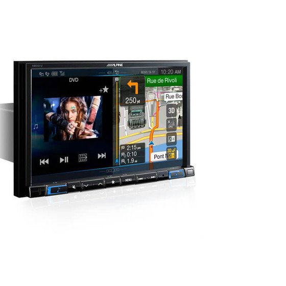 Navigationssystem Premium-Infotainment fr VW T5 und T6 - Radioblende: abgerundete Ecken