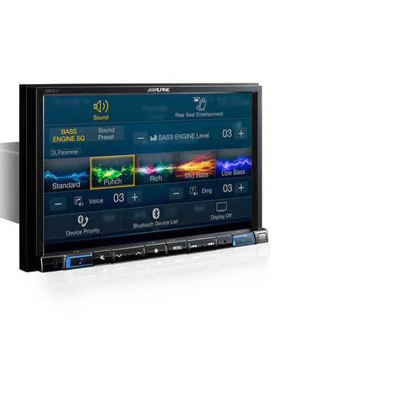 Navigationssystem Premium-Infotainment fr VW T5 und T6 - Radioblende: abgerundete Ecken