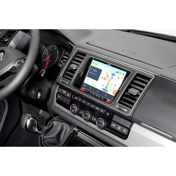 Navigationssystem Premium-Infotainment für VW T5 und T6 - Radioblende: abgerundete Ecken