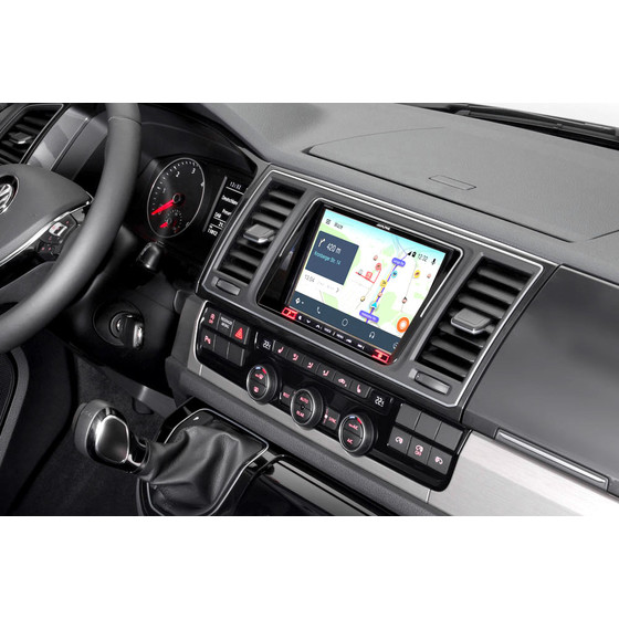 Navigationssystem Premium-Infotainment fr VW T5 und T6 - Radioblende: abgerundete Ecken