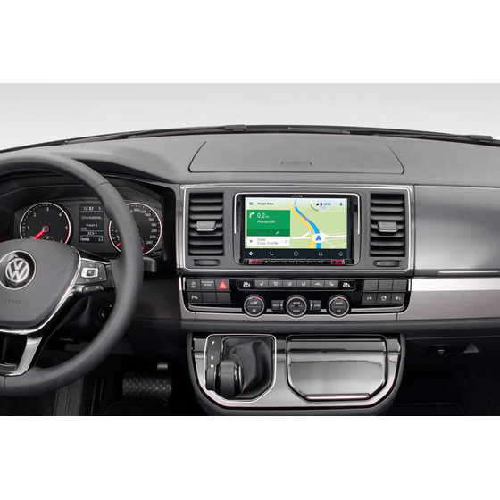 Navigationssystem Premium-Infotainment für VW T5 und T6 - Radioblende: abgerundete Ecken