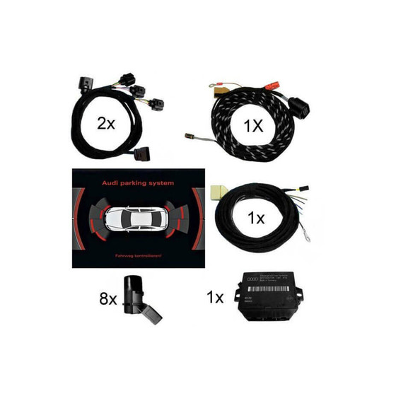 Komplett-Set APS+ (optische Anzeige MMI) Front & Heck fr Audi A8 4H