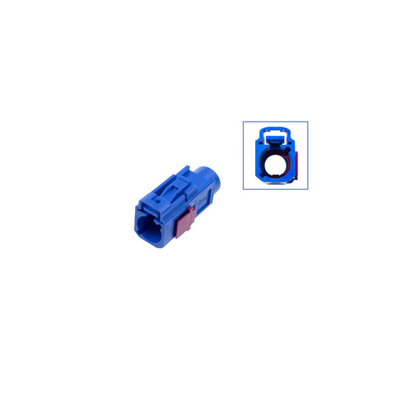FAKRA socket housing - female like 6Q0 035 576 K - Coding C - signal blue