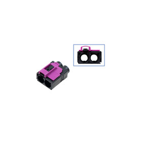 FAKRA Doppel-Buchsengeh�use - weiblich - Codierung A -...