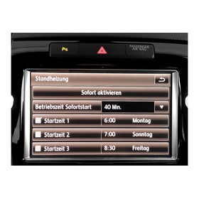 Nachrstset Standheizung fr VW Touareg 7P - 4 Zonen PR.: 9AH