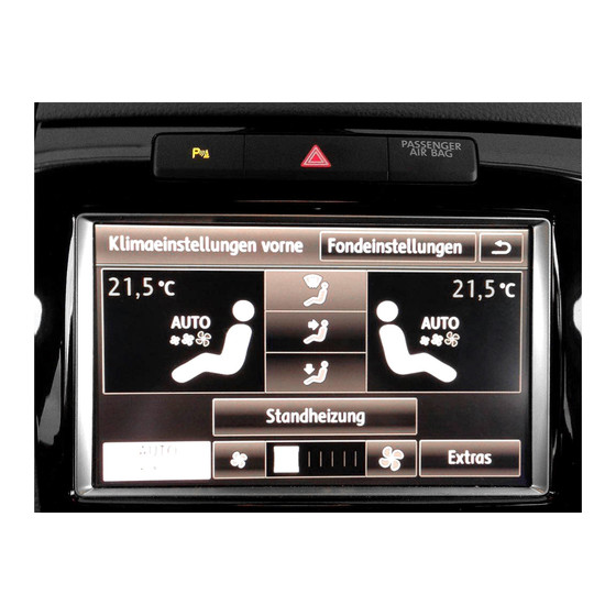 Nachrstset Standheizung fr VW Touareg 7P - 2 Zonen PR.: 9AD