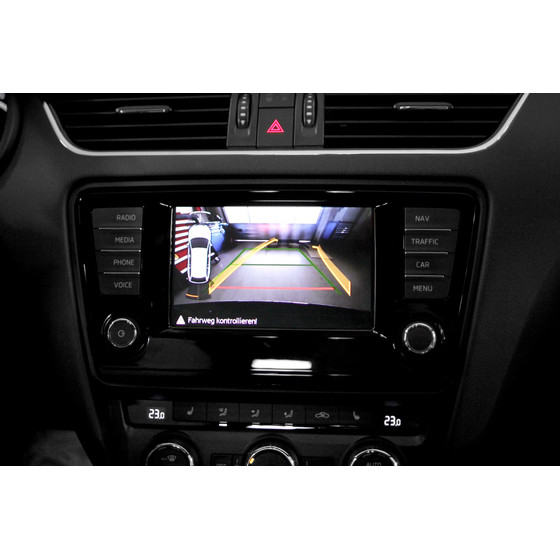 Komplettset Rckfahrkamera fr Skoda Octavia 5E - statische Hilfslinien